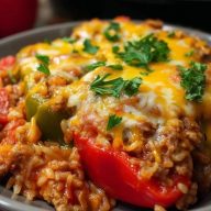 Gefüllte Paprika Auflauf