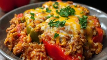 Gefüllte Paprika Auflauf