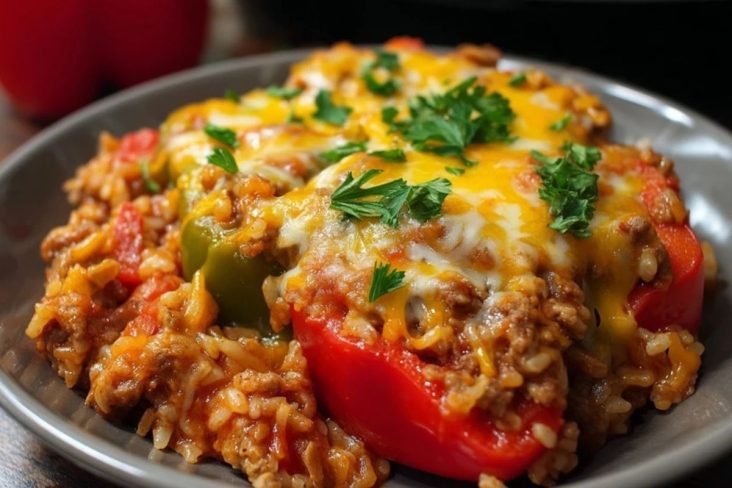 Gefüllte Paprika Auflauf