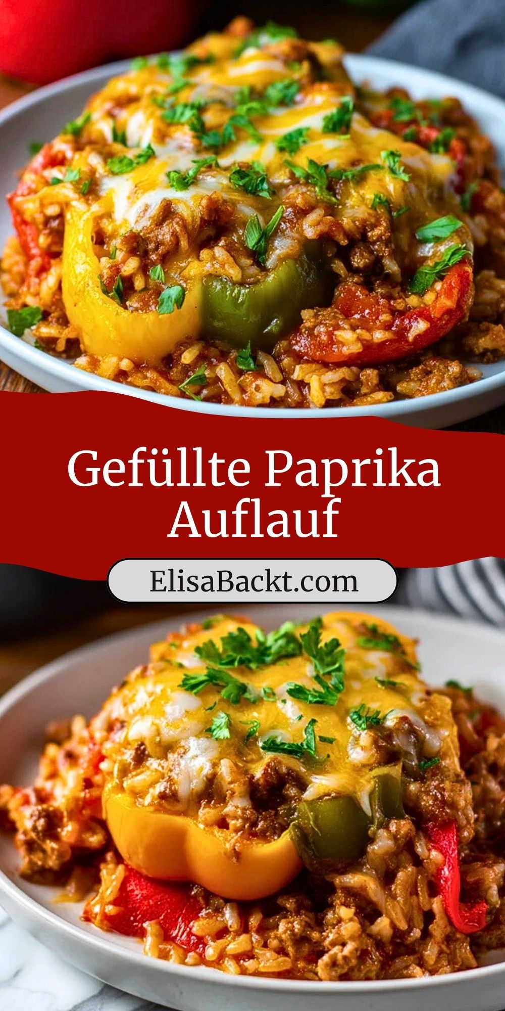 Gefüllte Paprika Auflauf
