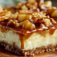 Karamell-Apfel-Cheesecake-Riegel