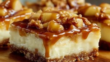 Karamell-Apfel-Cheesecake-Riegel