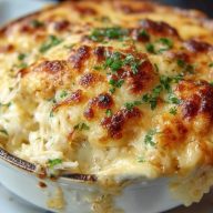 Käse-Lumpenkrebs Auflauf