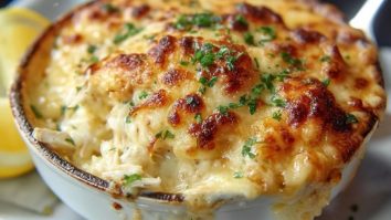 Käse-Lumpenkrebs Auflauf