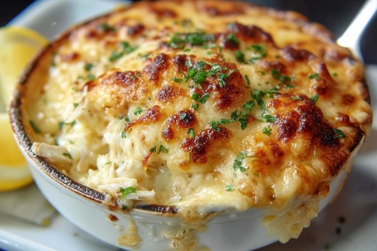 Käse-Lumpenkrebs Auflauf