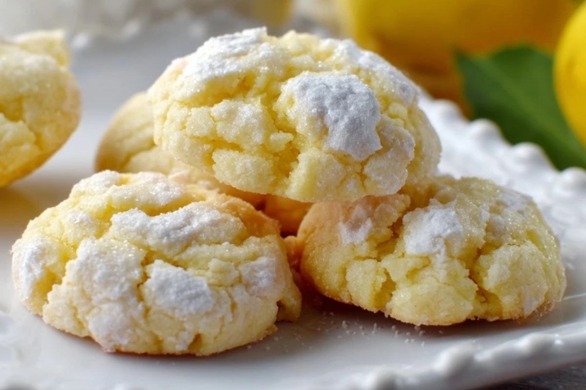 Leckere Zitronen Butterplätzchen