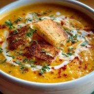 Würzige Kürbissuppe