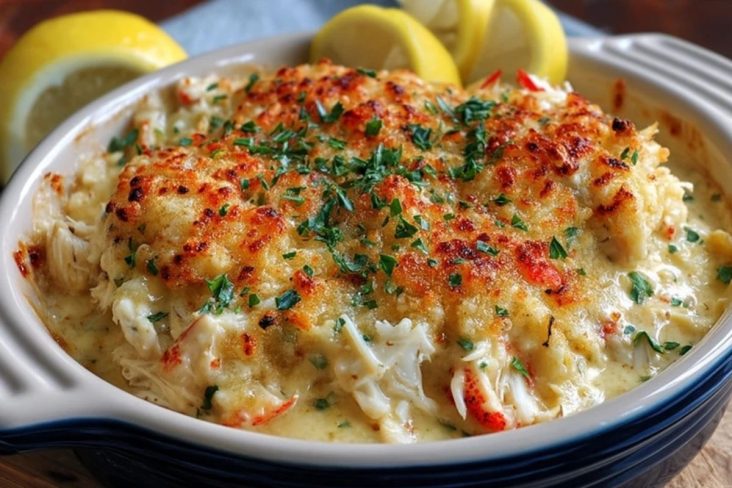 Cremiger Krabbenauflauf