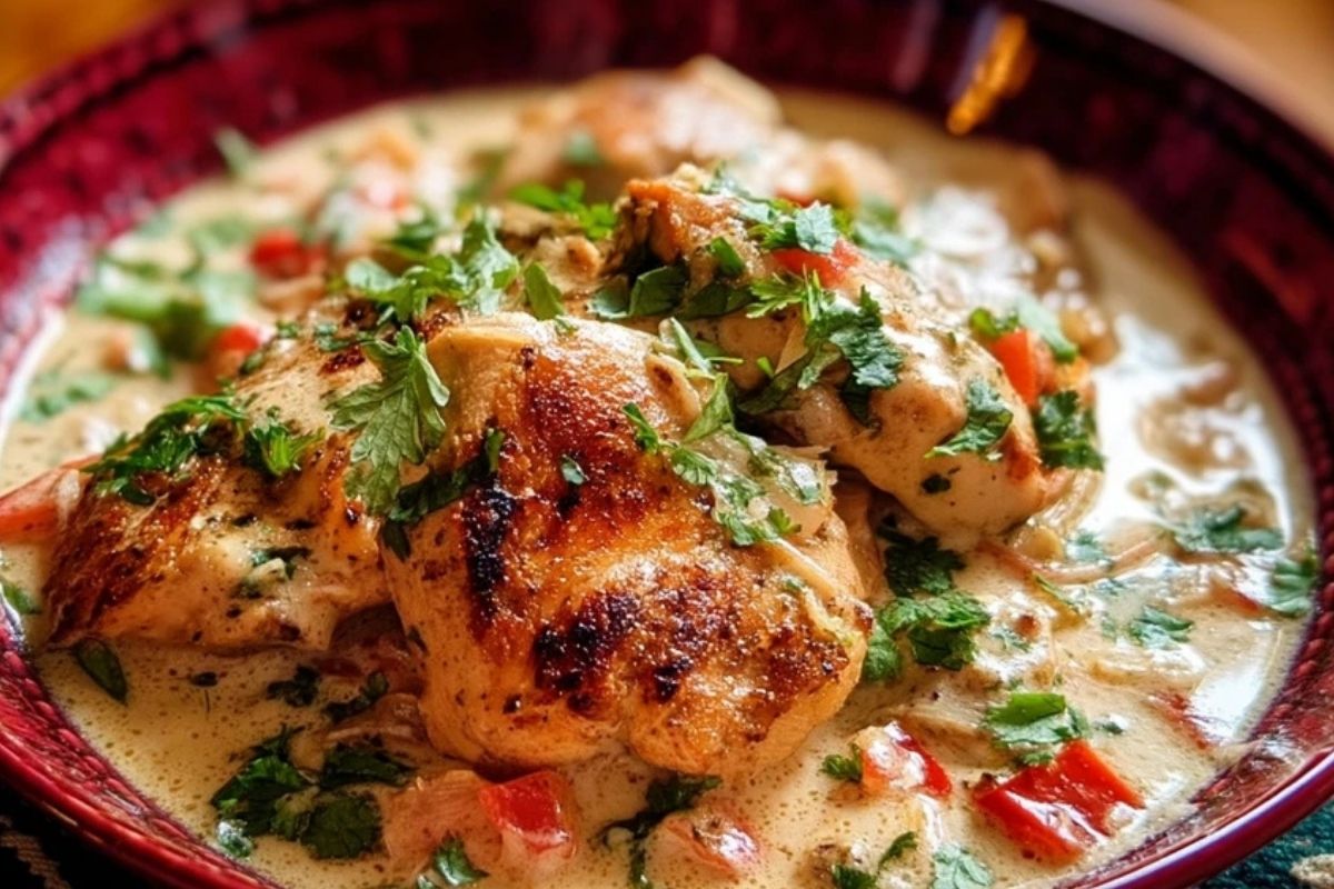 Cremiges Kokosmilch Hähnchen