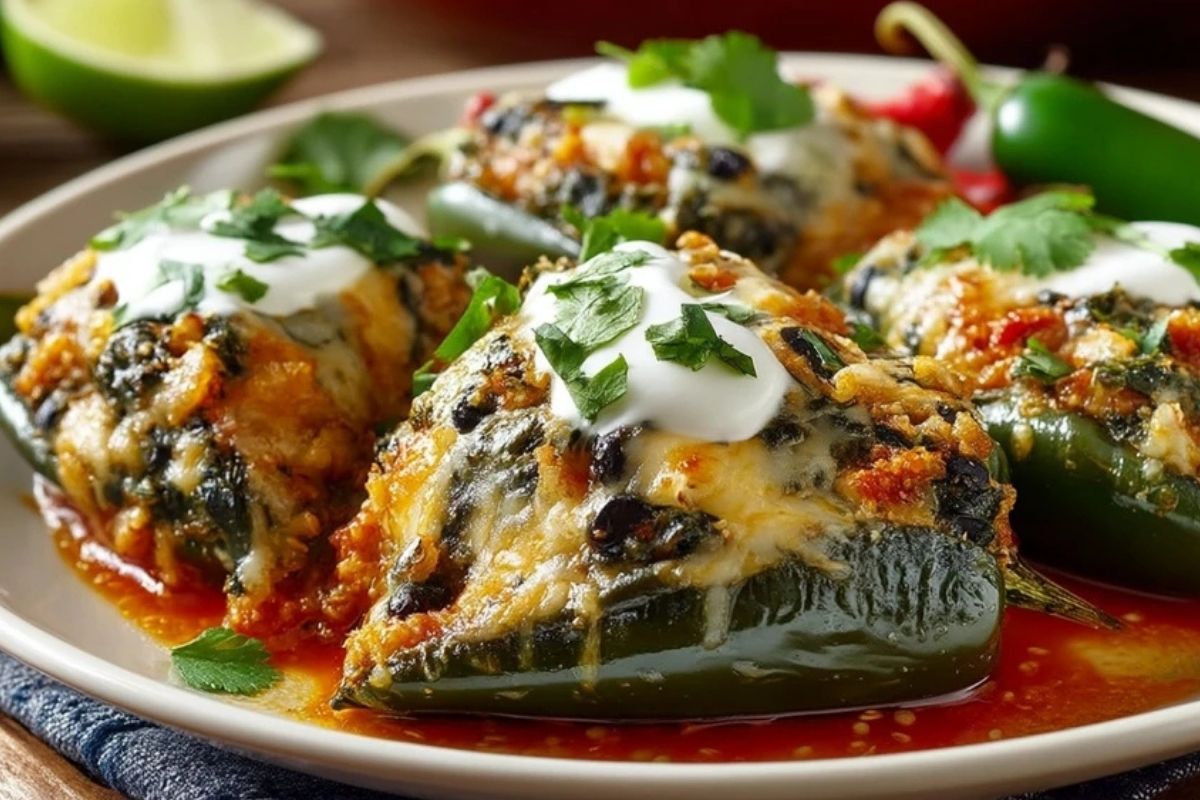 Einfache Gebackene Chili Rellenos