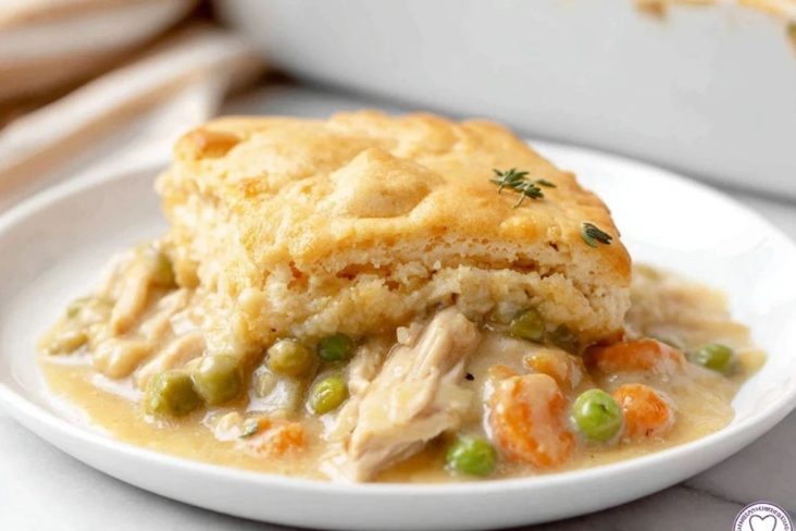 Einfache Hähnchen-Pot-Pie-Cobbler