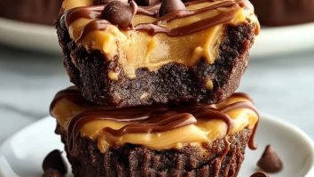 Erdnussbutter-Brownie-Törtchen