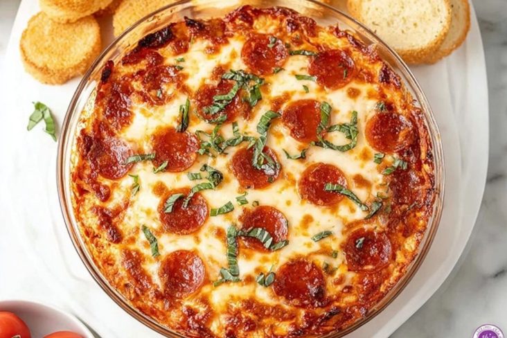 Herzhafter 5-Zutaten Pizza-Dip