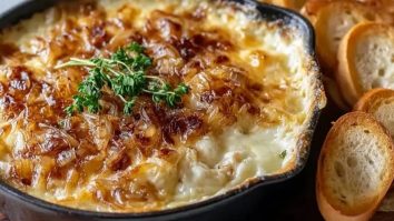 Karamellisierter Zwiebel- und Gruyère-Dip