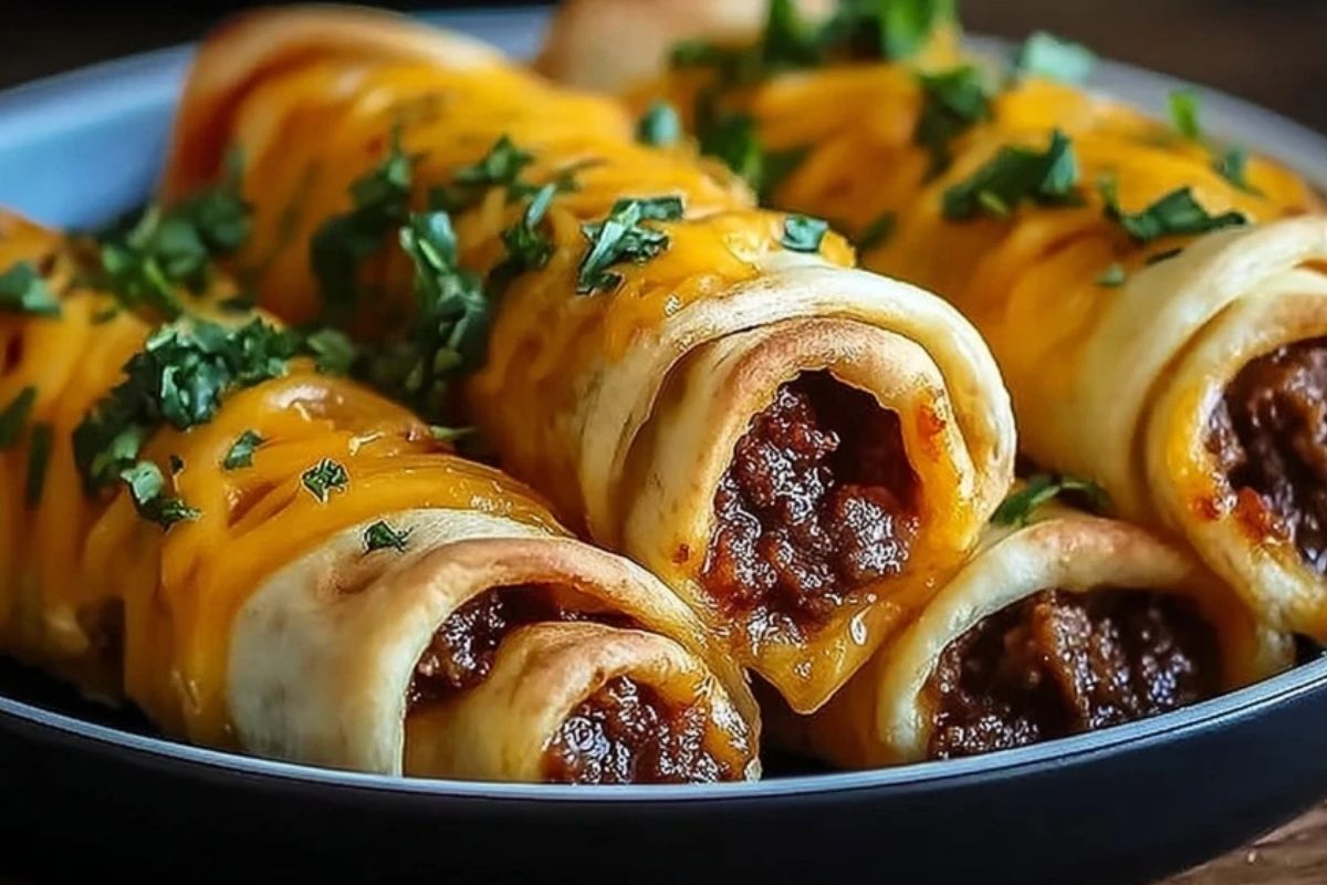 Knoblauchbutter Cheeseburger Rolle