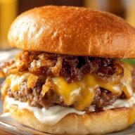 Oklahoma Gebratene Zwiebelburger