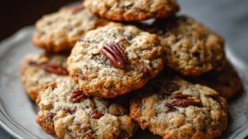 Pekannuss Haferflockenkekse