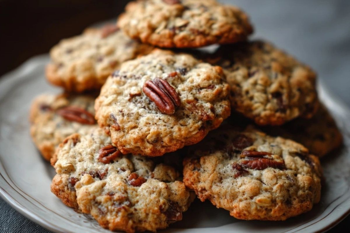 Pekannuss Haferflockenkekse
