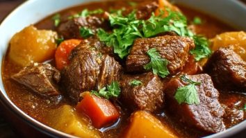 Saftiger Puerto Ricanischer Rindereintopf