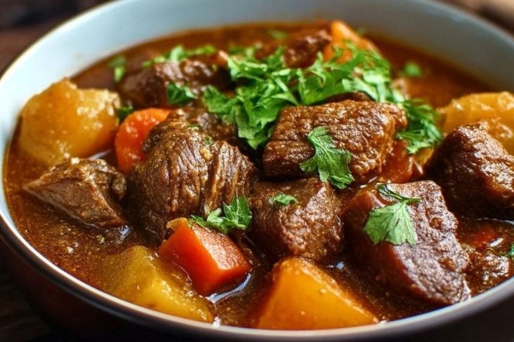 Saftiger Puerto Ricanischer Rindereintopf