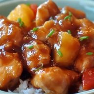 Süßes Hawaiianisches Hähnchen aus dem Slow Cooker