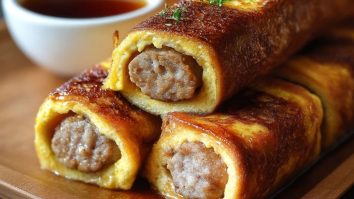 Wurst-Toast-Röllchen