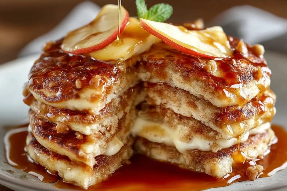 Apfelkuchen-Pfannkuchen