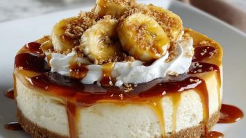 Bananen Foster Käsekuchen