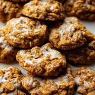 Braune Butter Kürbis Haferkekse