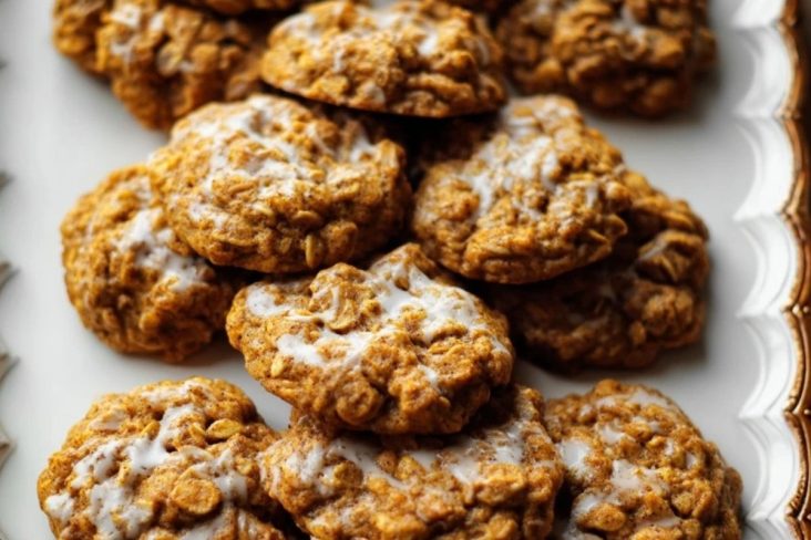 Braune Butter Kürbis Haferkekse