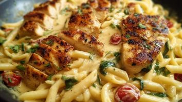 Cremige Heiratsantrag Hähnchen Pasta