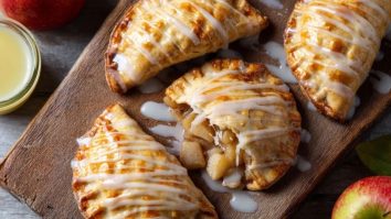 Einfache Apfel-Handpasteten mit Glasur