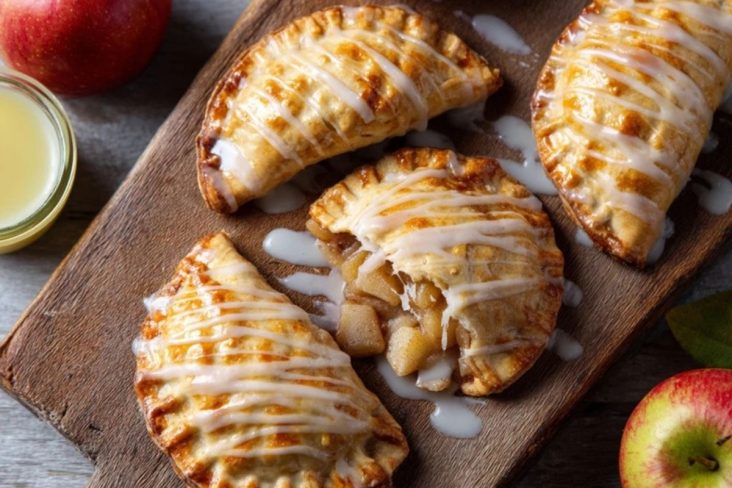 Einfache Apfel-Handpasteten mit Glasur