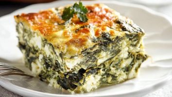 Einfache Feta-Spinat-Auflauf