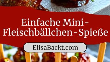 Einfache Mini-Fleischbällchen-Spieße