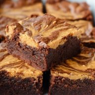Erdnussbutter Swirl Brownies