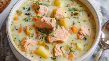 Gemütliche Lachscremesuppe