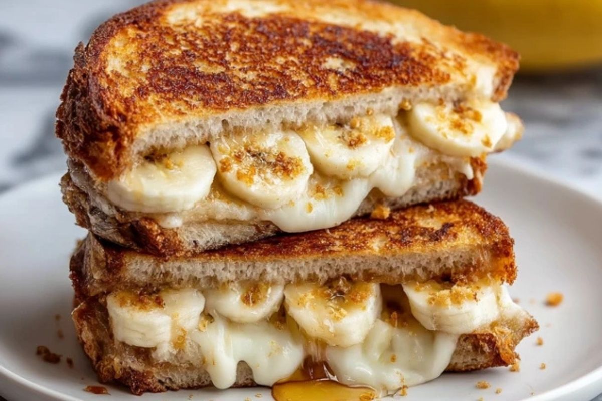 Honig-Bananen-Toastie