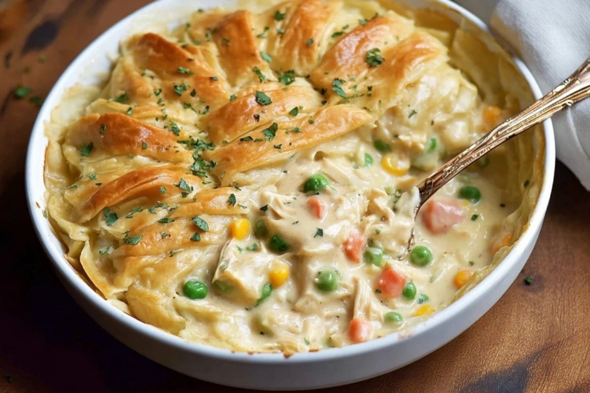 Hühnchen-Nudelauflauf