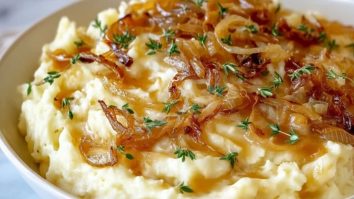 Karamellisierte Zwiebelkartoffelpüree