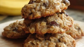 Kauzige Bananen-Haferkekse