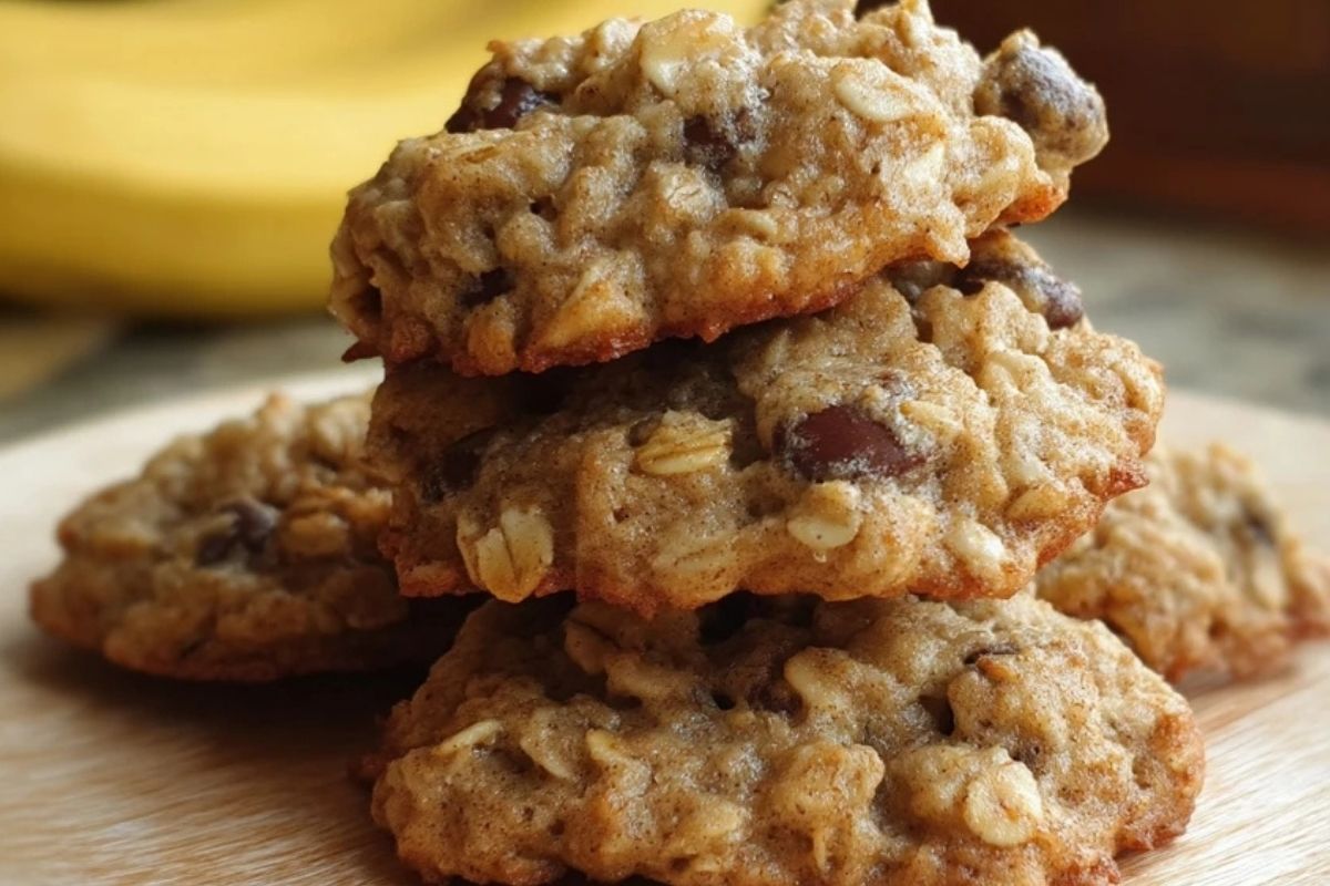 Kauzige Bananen-Haferkekse