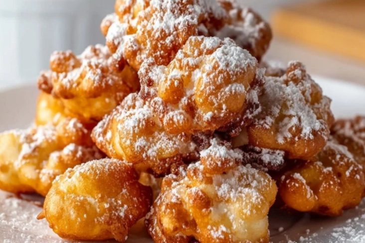 Krapfenbissen aus der Heißluftfritteuse