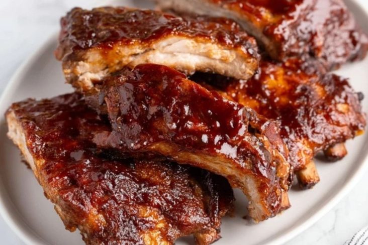 Langsame Koch BBQ Spareribs