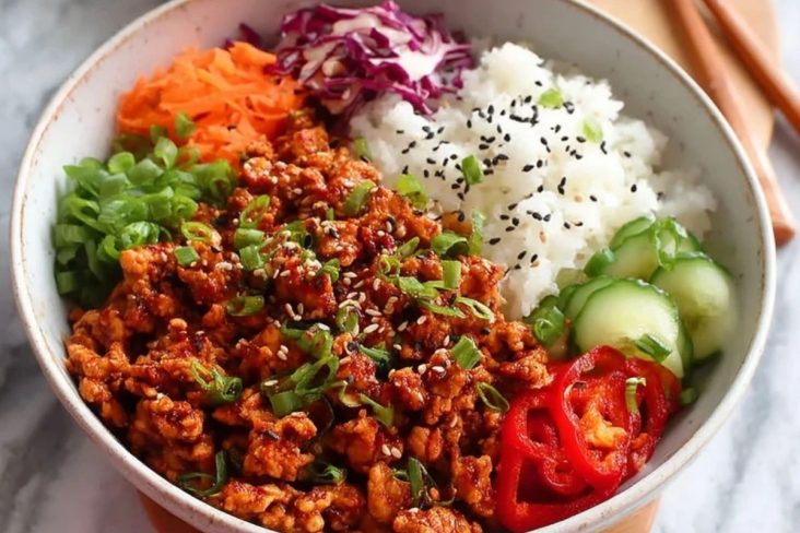Protein Feurige Hähnchenbowls