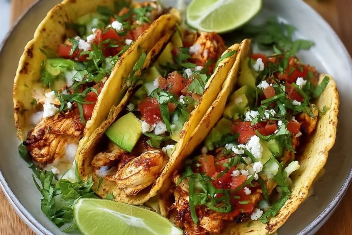 Schnelle Hähnchen-Tacos