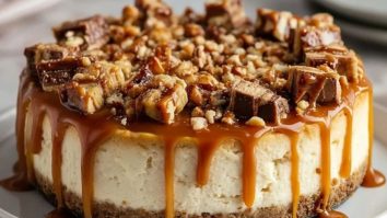 Snickers Cheesecake mit Salzigem Karamell