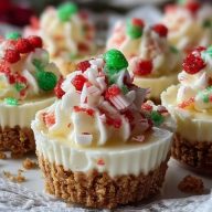 Weihnachtliche Mini-Cheesecakes Ohne Backen
