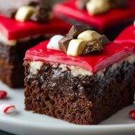 Weihnachtsmann Brownies