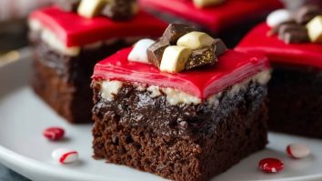 Weihnachtsmann Brownies